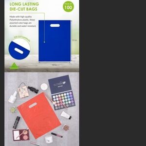 14x28 Huge Poly Bags With Handles Several Colors to Choose From 25 pc lot